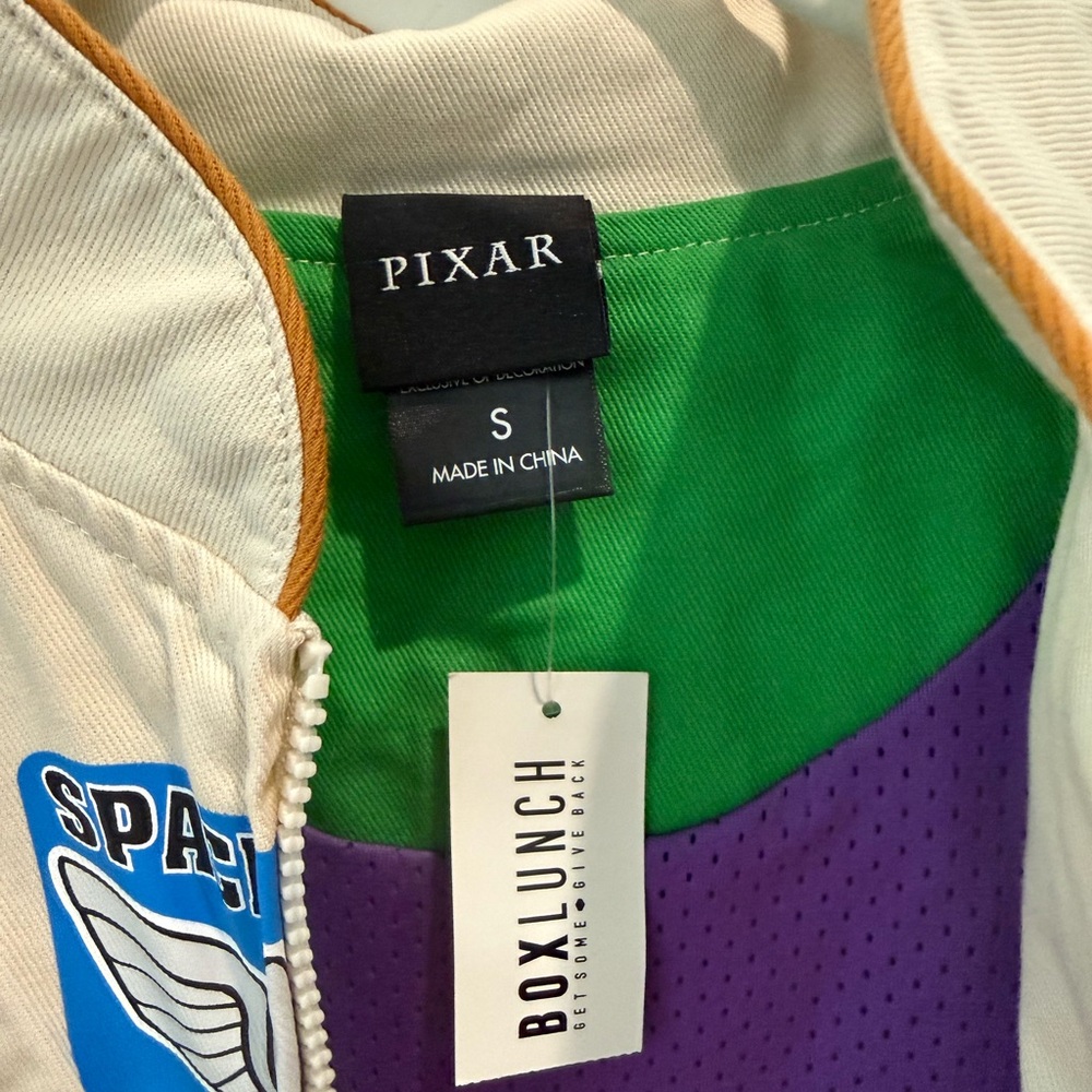 Disney Pixar Boxlunch Space Ranger Buzz Lightyear Toy Story Racing Jacket NWT - Picture 4 of 5